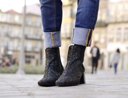 bota de glitter
