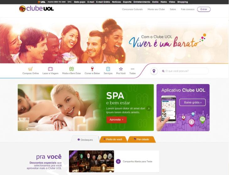 Novo Clube UOL: mais facilidades para comprar online