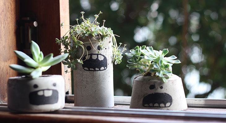 Vasos de cimento: como fazer e usar na decoração