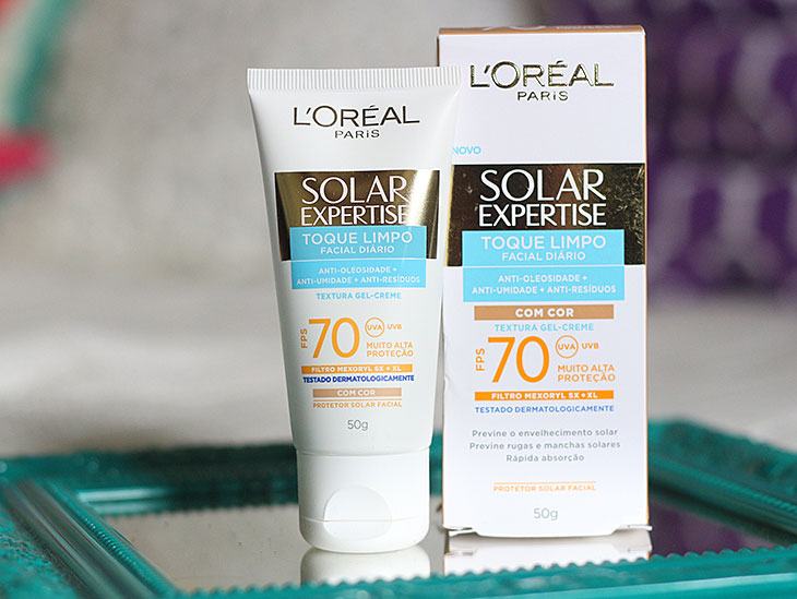 Protetor solar com cor: L'Oreal Solar Expertise FPS70