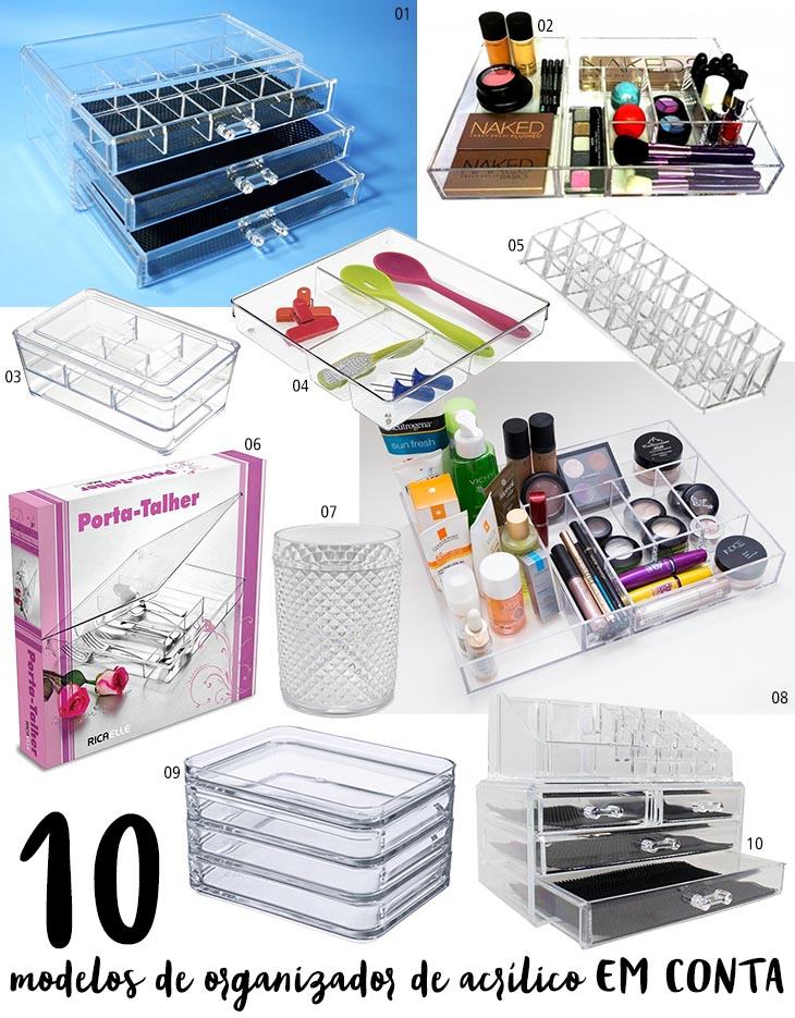 organizador de acrílico