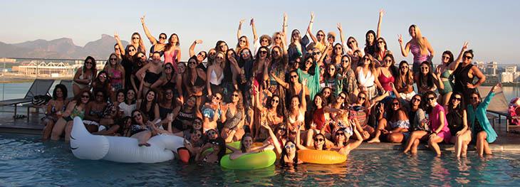 festa na piscina