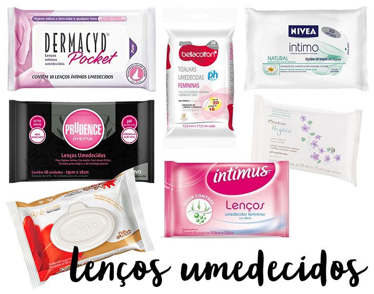 lenços umedecidos femininos