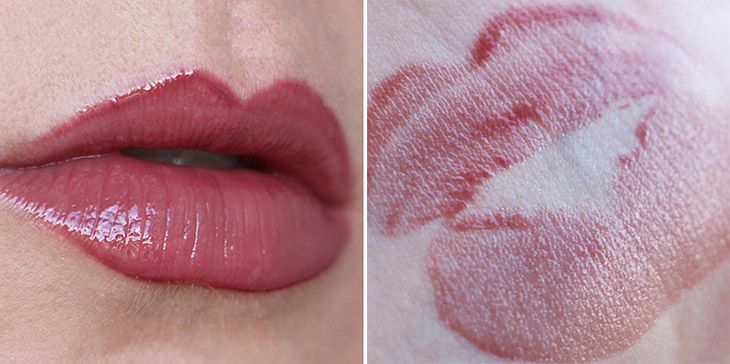 batom com acabamento gloss