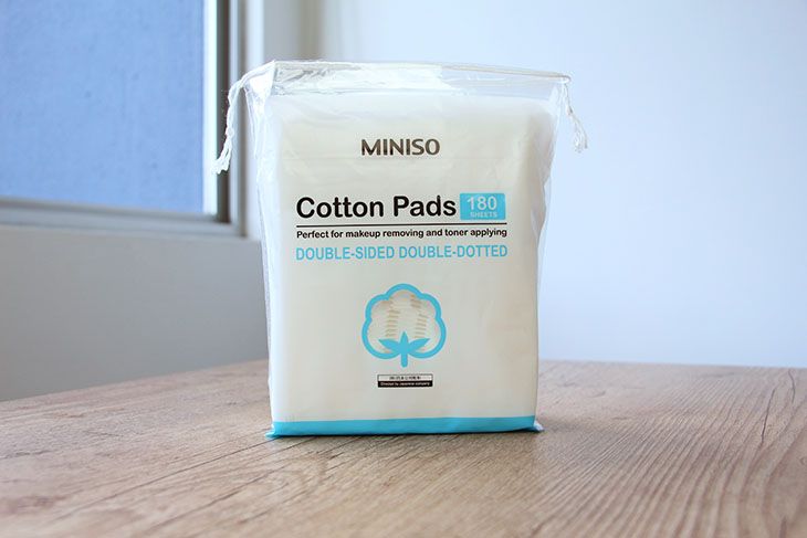 quadrados de algodão miniso