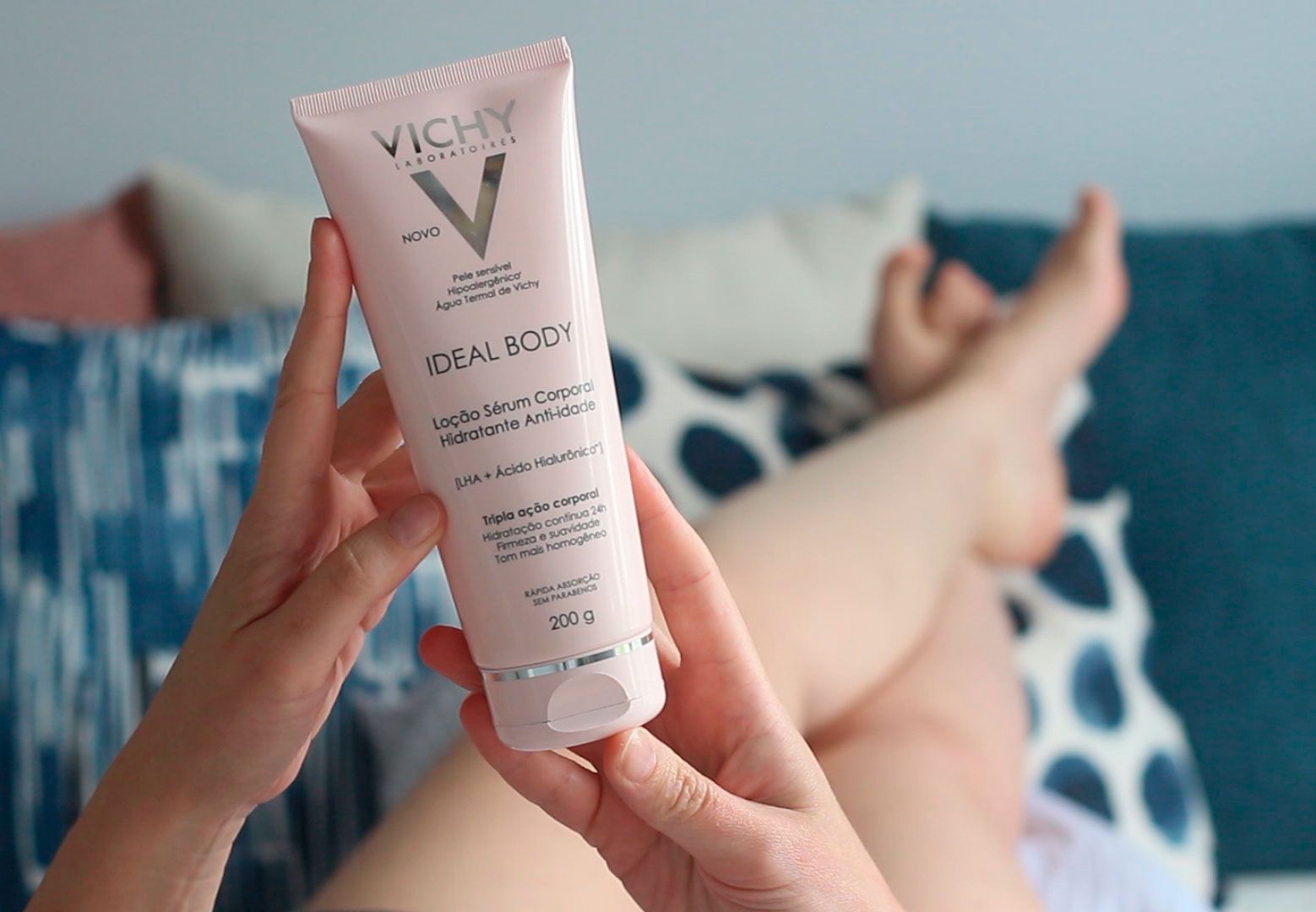 Ideal Body o hidratante corporal com Ácido Hialurônico da Vichy
