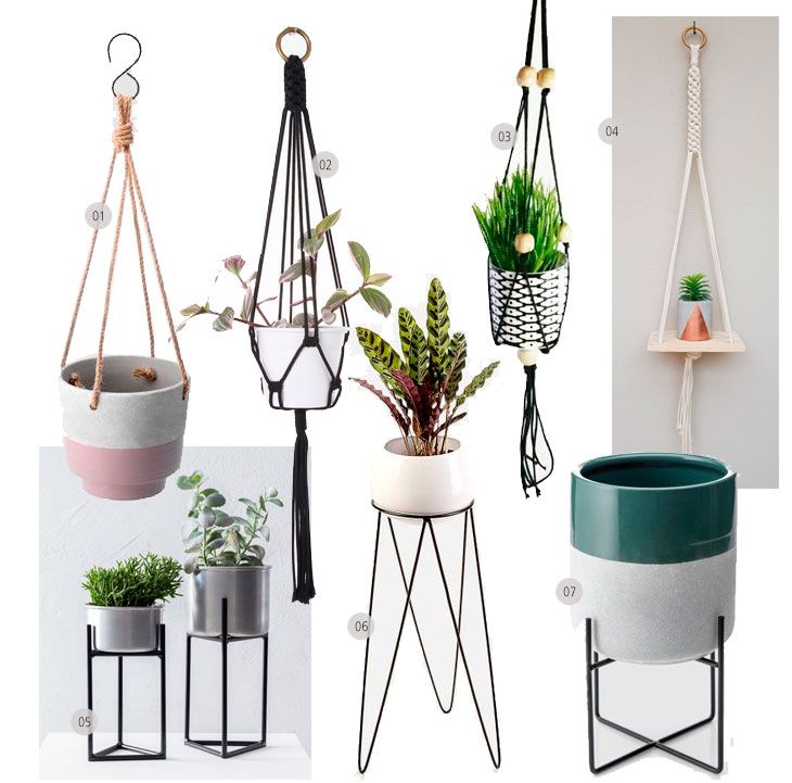 Decoração: onde comprar suportes para plantas