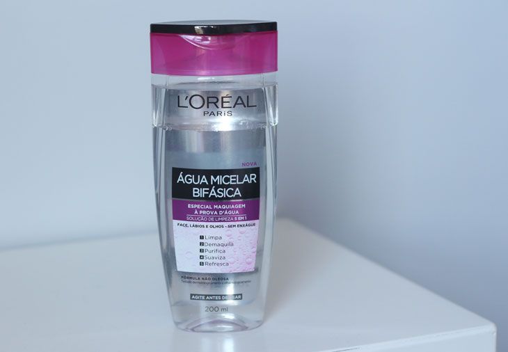 Resenha na pele oleosa: Água Micelar Bifásica L’Oreal