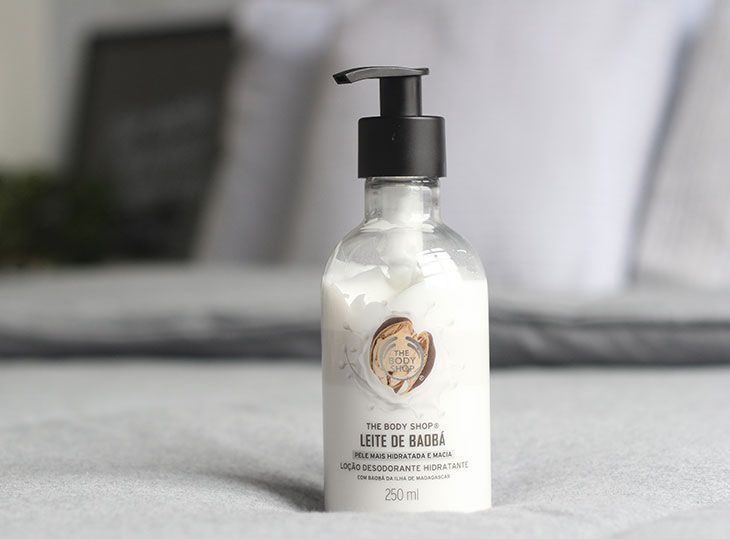 Testei o novo hidratante Leite de Baobá da The Body Shop