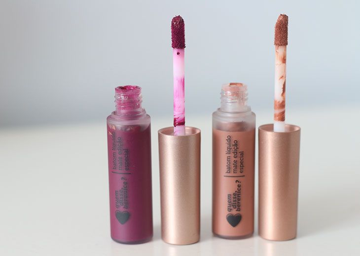 Novos batons Ameixali e Amendoali da quem disse, berenice