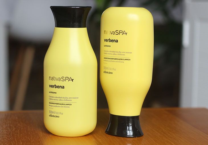 Shampoo e condicionador NativaSpa Verbena Boticário