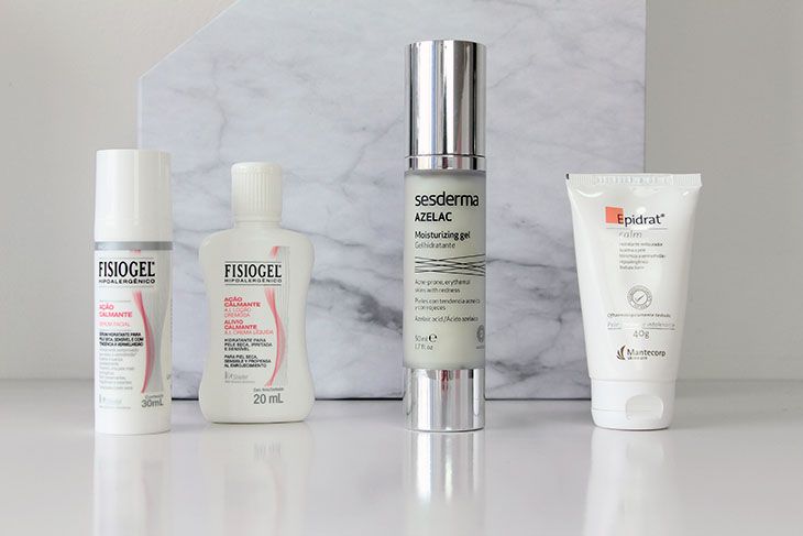 hidratantes faciais para acne e rosácea
