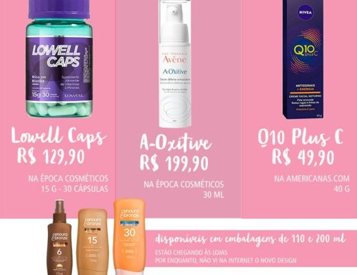 novidades cosméticas