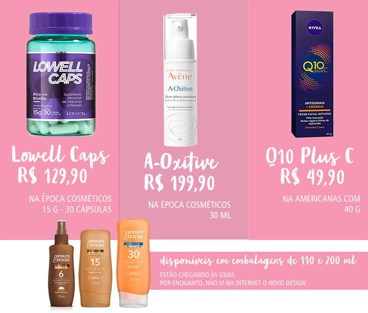 novidades cosméticas
