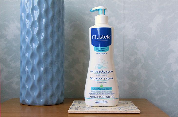 gel de banho mustela