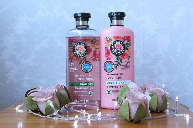 Shampoo e condicionador Rose Hips Herbal Essences