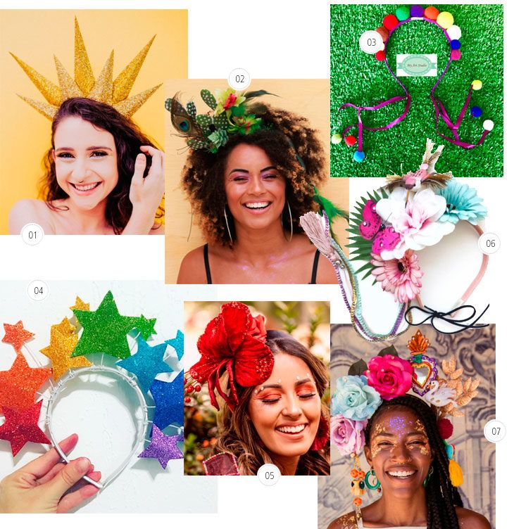 Tiara Floral Needzo - Acessório Festas E Fantasias
