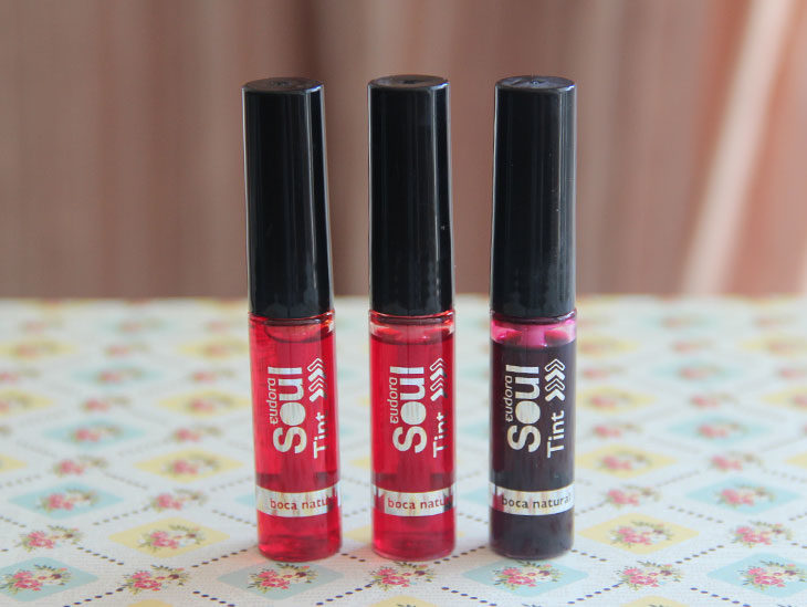 Eudora Soul Tint: testei as três cores de lip tint da marca