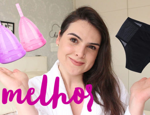 coletor menstrual ou absorvente em calcinha