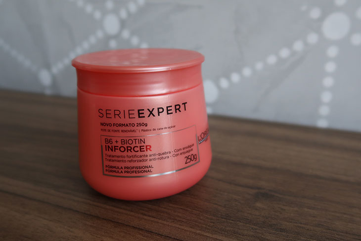 Resenha sincera: máscara capilar Inforcer B6 + Biotin L?Oreal Professionnel