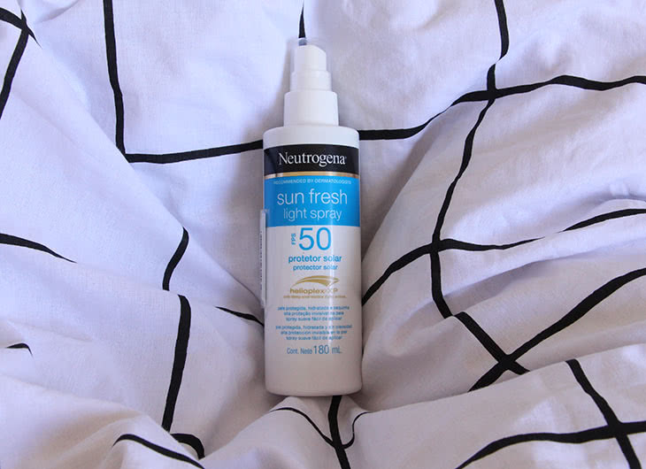 Resenha sincera: Sun Fresh Light Spray FPS 50 Neutrogena