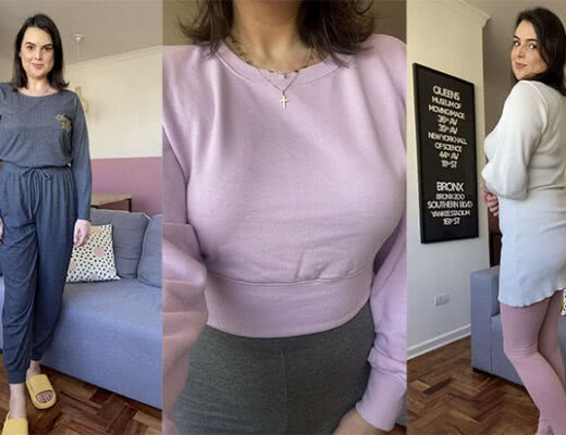 roupa de ficar em casa