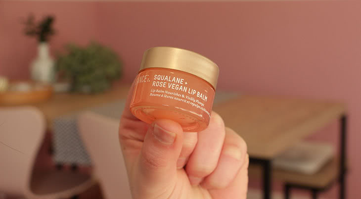 Testei: Squalane + Rose Lip Balm Biossance