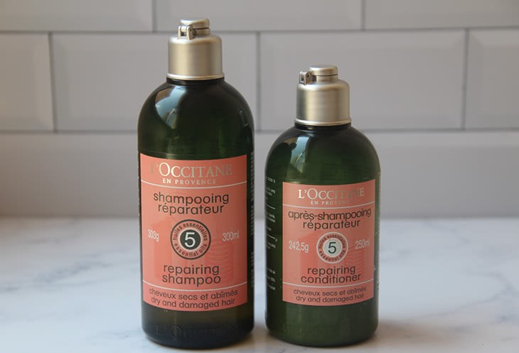 Linha Aromacologia: testei o shampoo e condicionador para cabelos danificados da L’occitane