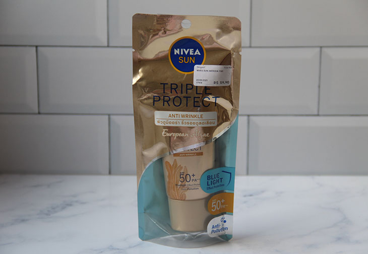 Nivea Sun Triple Protect: testei a versão Anti-wrinkle do novo protetor facial da marca