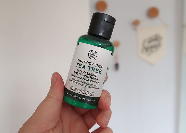 Tônico matificante Tea Tree The Body Shop na pele oleosa