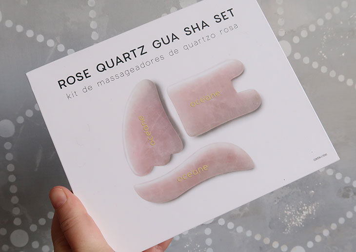 Resenha: Rose Quartz Gua Sha Set Océane