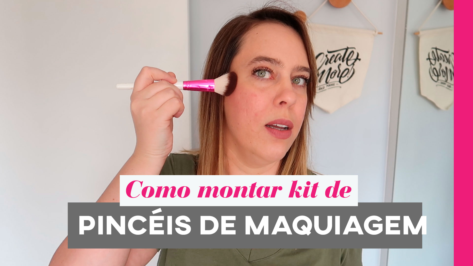 Como montar kit de pincéis de maquiagem