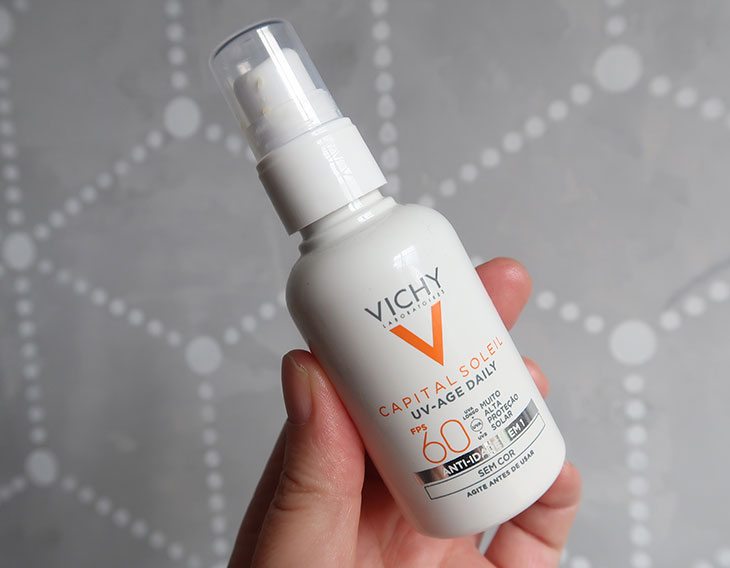 testei o Protetor UV-Age Daily Capital Soleil Vichy