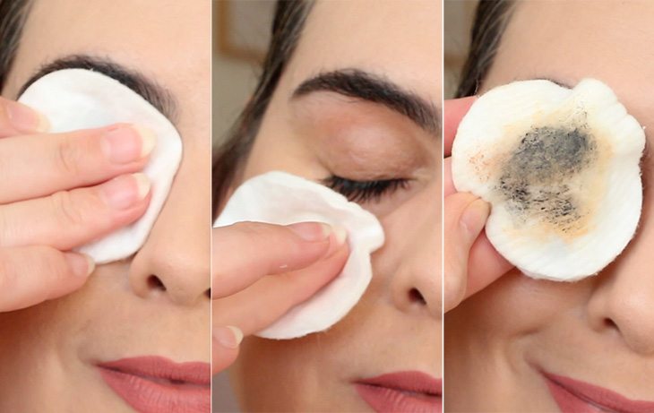 Como remover maquiagem dos olhos sem esfregar demais!