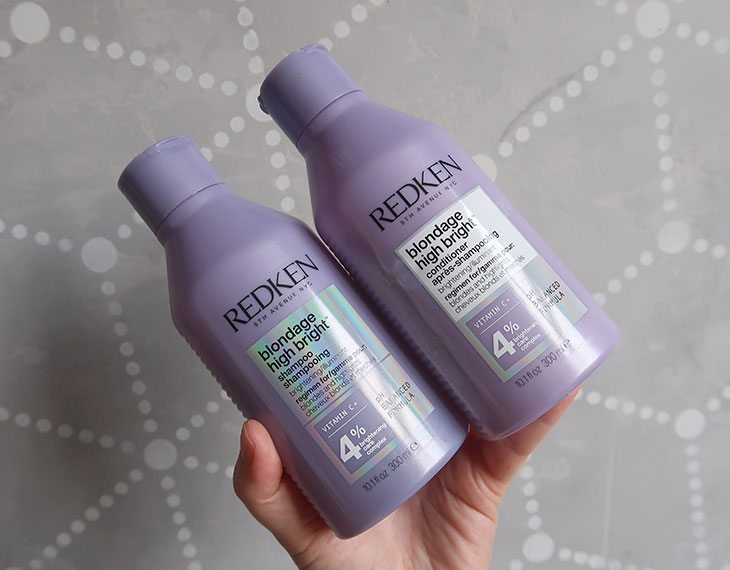 Testei shampoo e condicionador Blondage High Bright da Redken