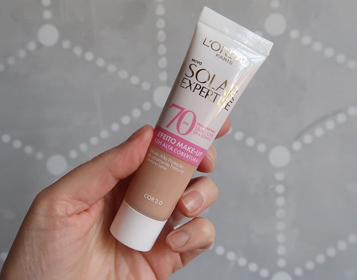 Protetor solar Efeito Make-Up L'Oreal: testei na pele oleosa
