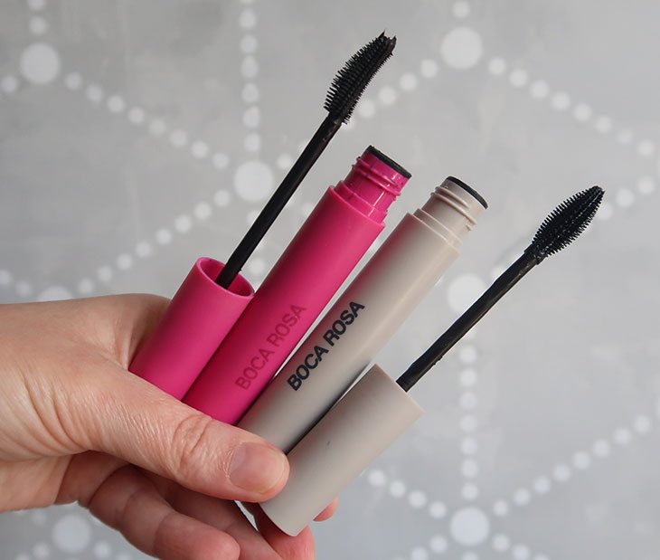 Comparando as máscaras de cílios da Boca Rosa