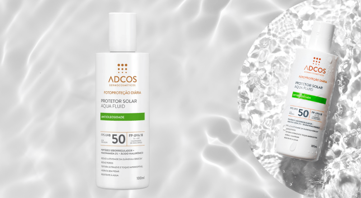 protetor solar facial em embalagem grande