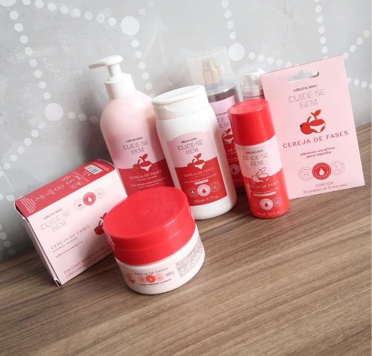 Produtos para a TPM: saiba tudo sobre a linha Cereja de Fases o Boticário